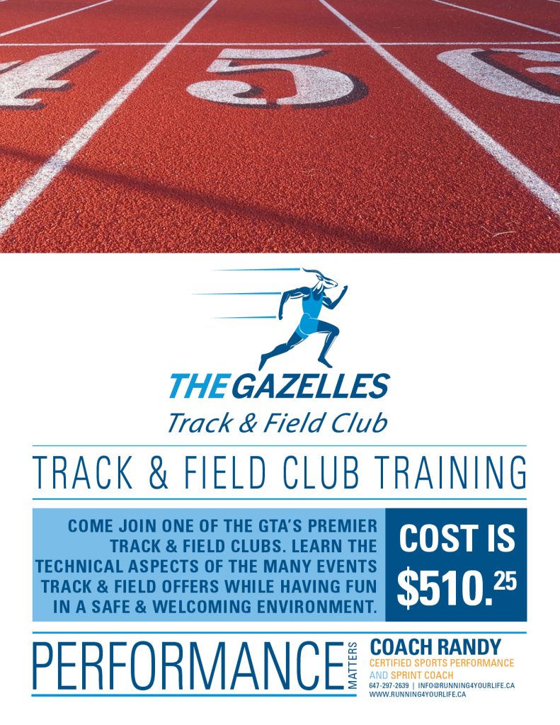 The Gazelles Track And Field Club. Toronto, Durham and Peel Region.